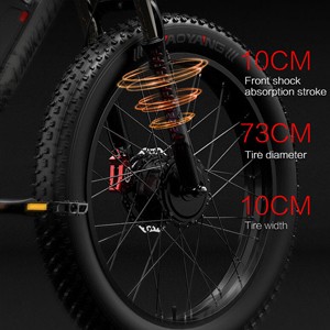 OIL SPRING SUSPENSION FORK26*4.0 WHEELS